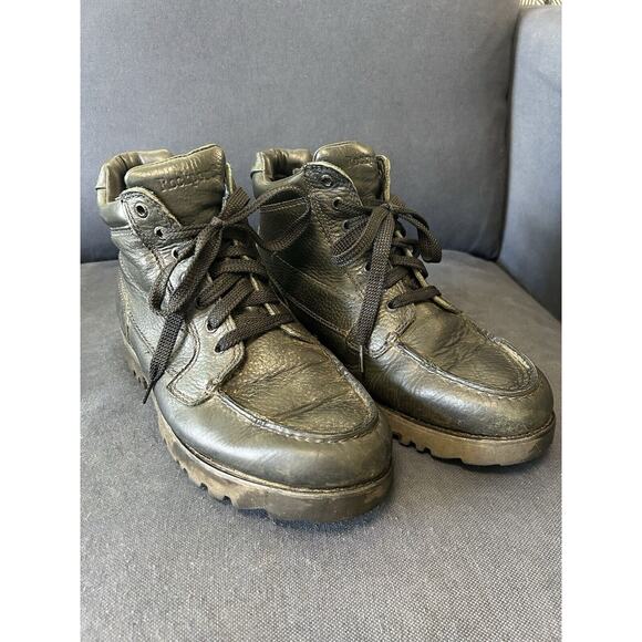 Rockport Hydroshield Ankle Boots Mens 12 M Black Waterproof Moc Toe Lace Up Work - Picture 3 of 8